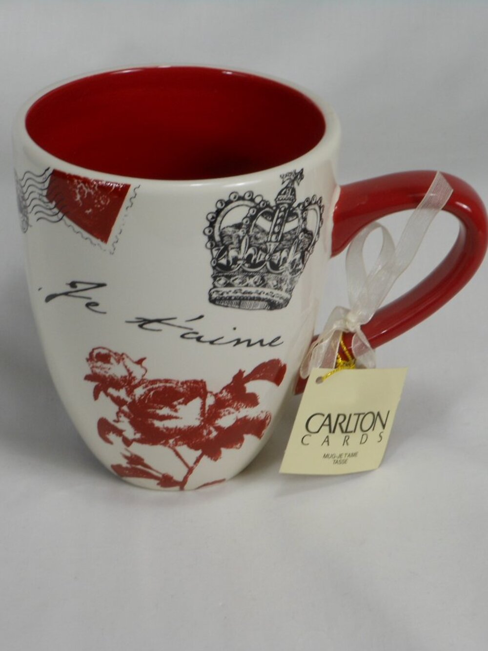 new Carlton Cards I Love You large size coffee mug